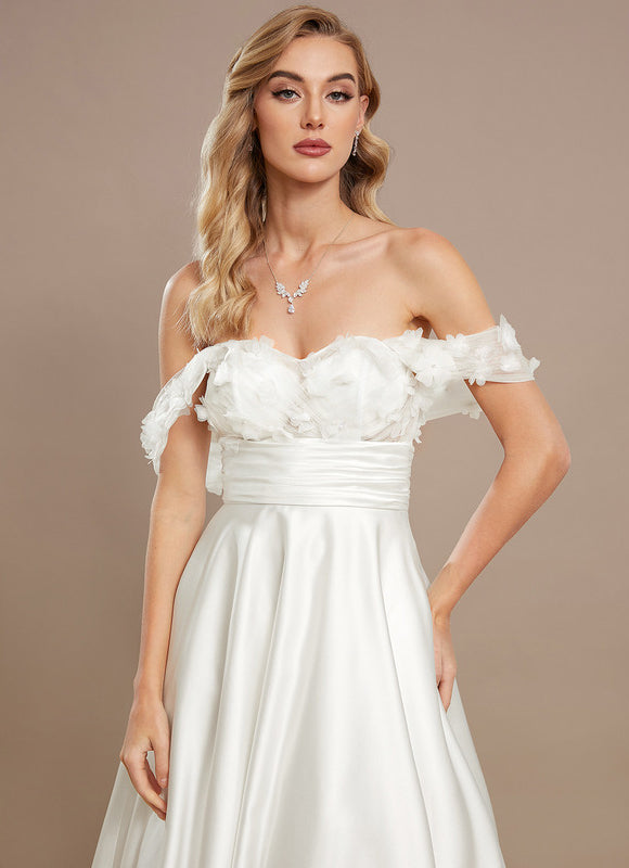 Robe Chic Élégance Florale Satinée - gallery 3