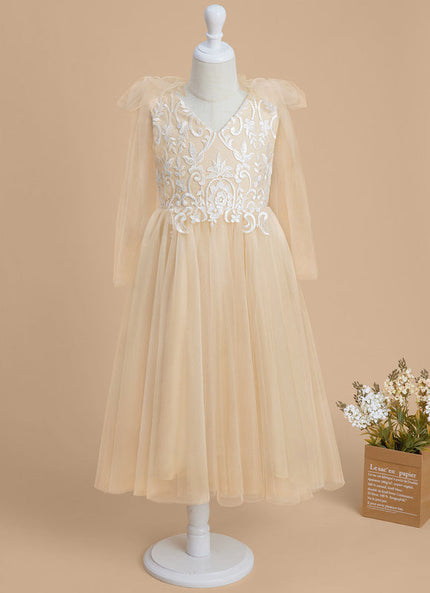 Robe Chic Tulle Beige