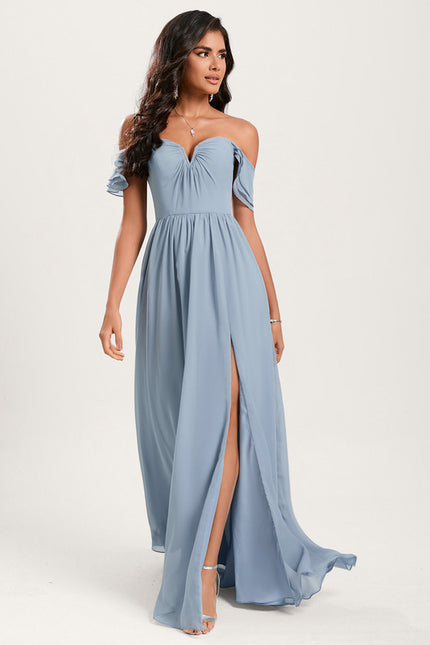 Robe Chic Violet Élégant - gallery 2