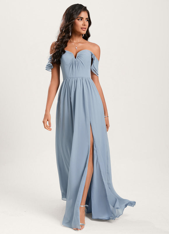Robe Chic Violet Élégant - gallery 2