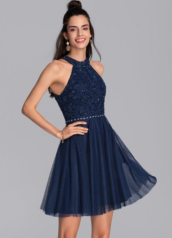 Robe Chic Tulle Marine - gallery 1