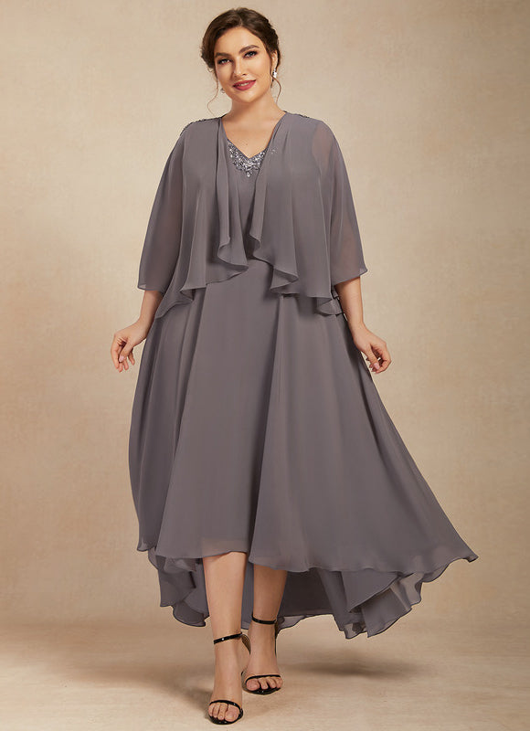 Robe Chic Couture Grise - gallery 7