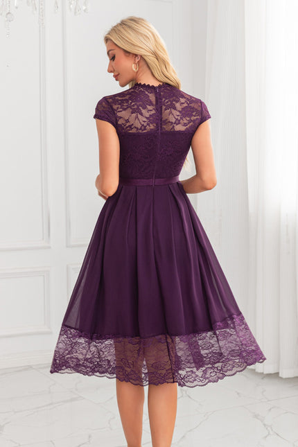 Robe Chic Violette Élégante - gallery 2