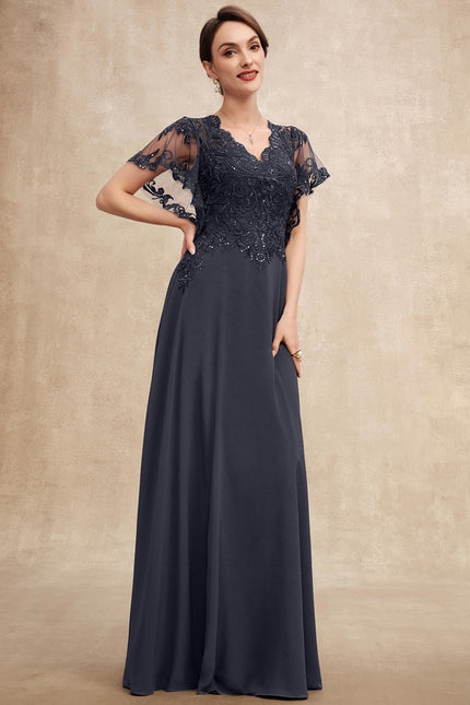 Robe Chic Longue Bleu Cobalt - gallery 4