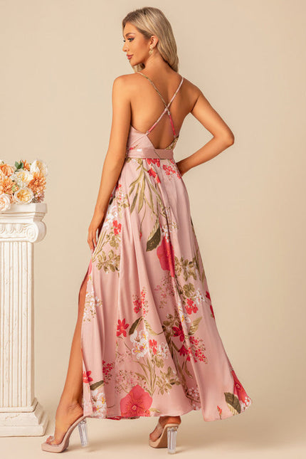 Robe Chic Longue Florale Rose - gallery 2