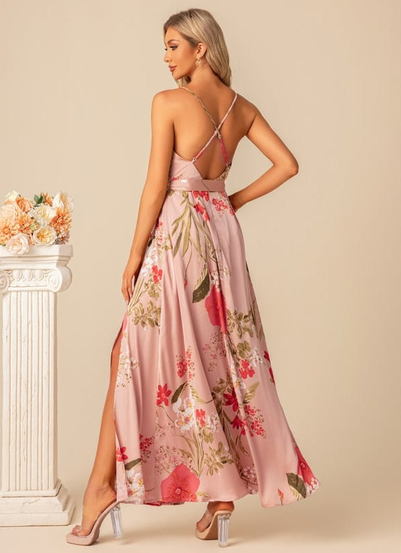 Robe Chic Fleurie Beige - gallery 2