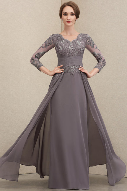 Robe Chic Gris Élégant