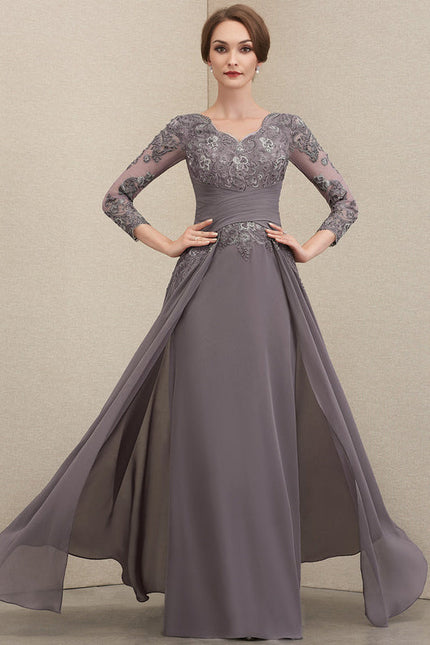 Robe Chic Gris Élégant