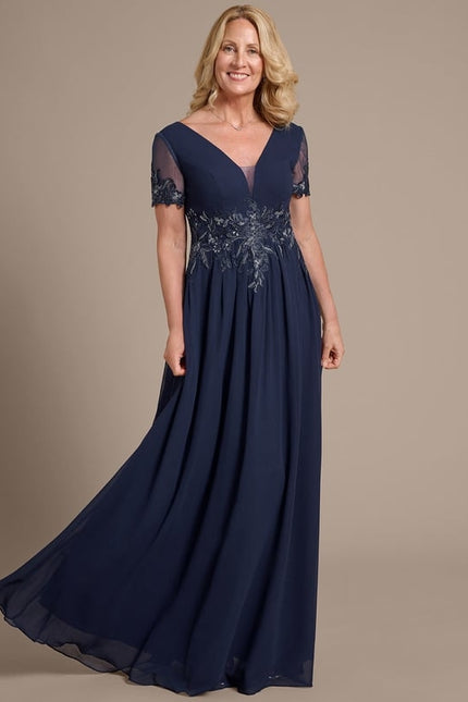 Robe Chic Marine Appliquée - gallery 2
