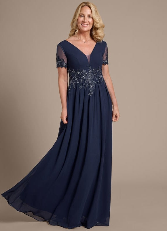 Robe Chic Marine Appliquée - gallery 2