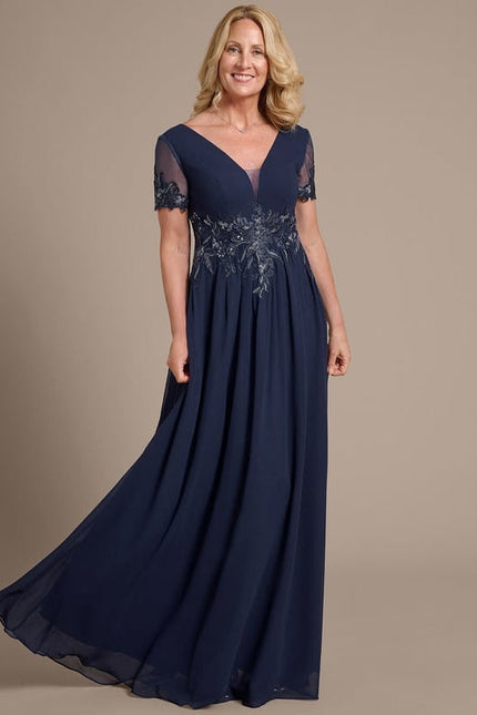 Robe Chic Marine Appliquée - gallery 2