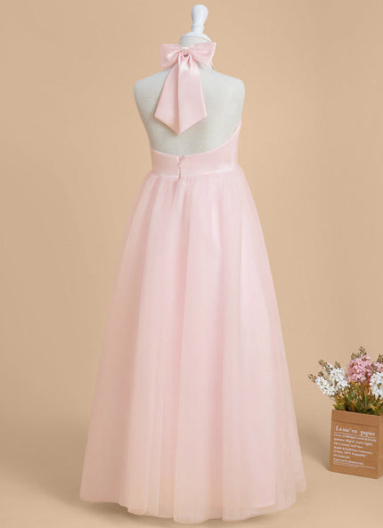 Robe Chic Fille Tulle Rose