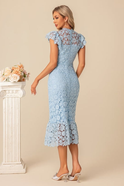 Robe Chic Midi Azur - gallery 5