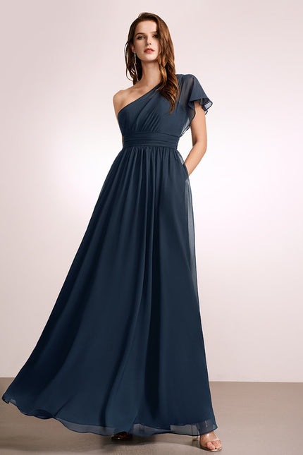 Robe Chic Asymétrique Beige