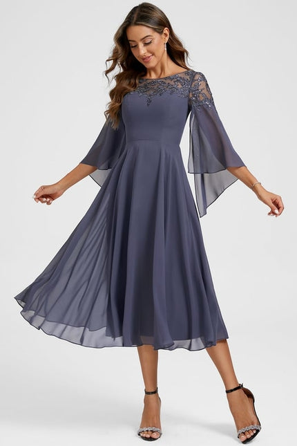 Robe Chic Longue Évasée Élégante