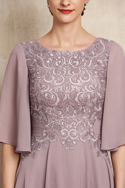 Robe Chic Flottante Mauve - gallery 7