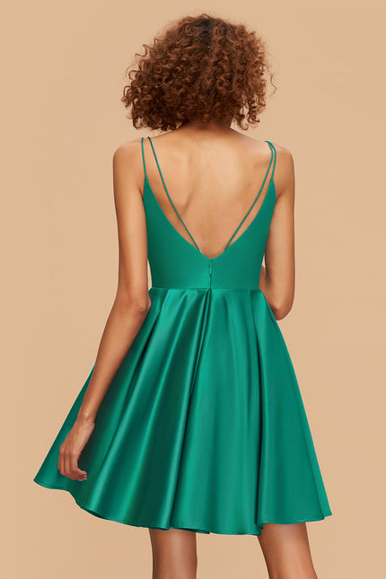 Robe En Soie Chic Courte - gallery 4