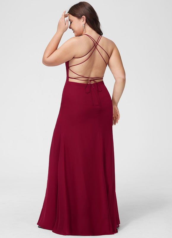 Robe Chic Rouge Élégant Longueur - gallery 9