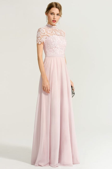 Robe Chic Élégance Rosée Légère - gallery 7
