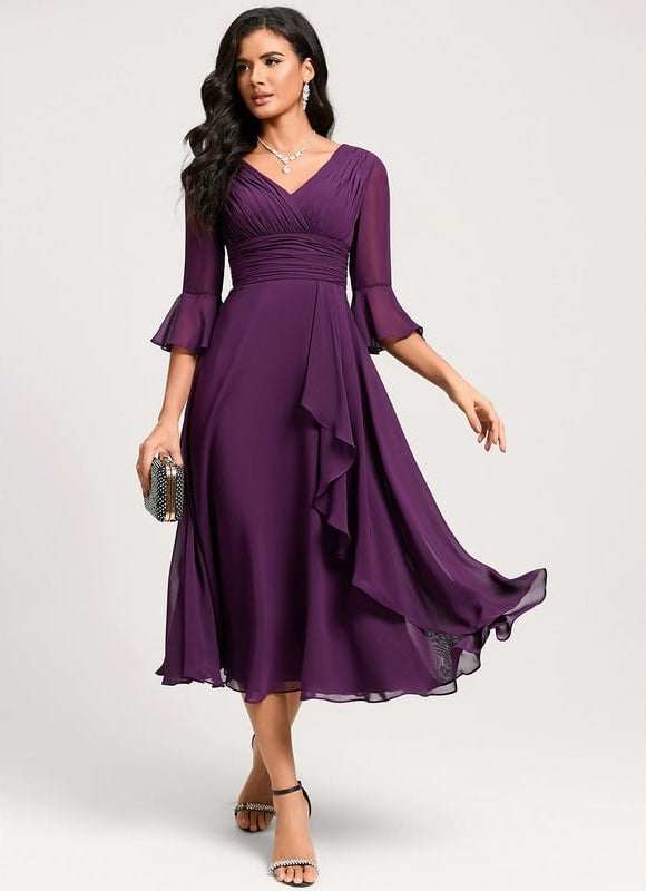 Robe Chic À Volants Florale - gallery 7