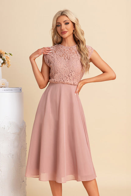 Robe Chic Violette Élégante - gallery 3