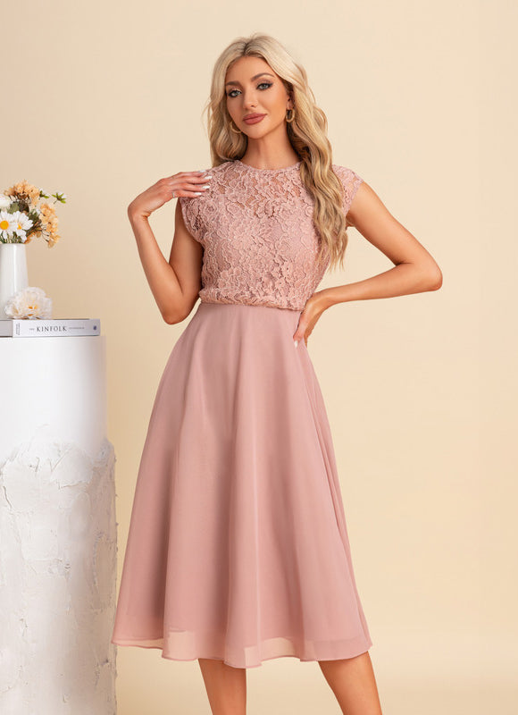 Robe Chic Violette Élégante - gallery 3