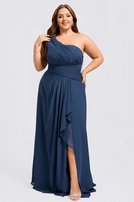 Robe Chic Asymétrique Beige - gallery 7