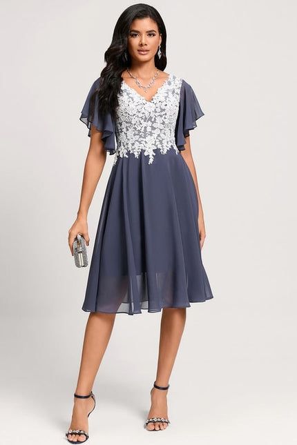 Robe Chic Aérienne Écarlate - gallery 2