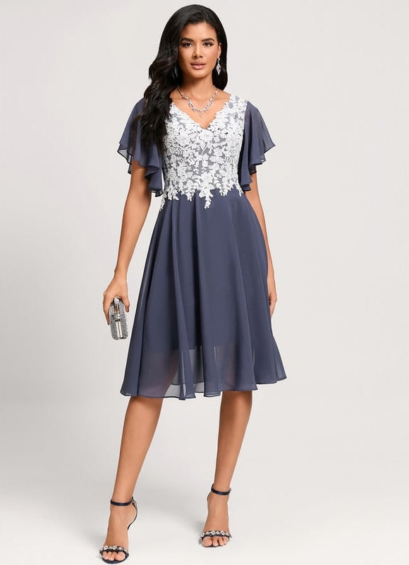 Robe Chic Aérienne Écarlate - gallery 2