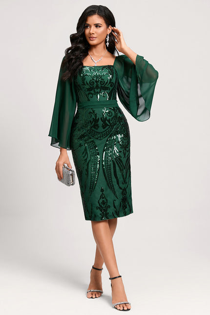 Robe Chic Mousseline Pailletée