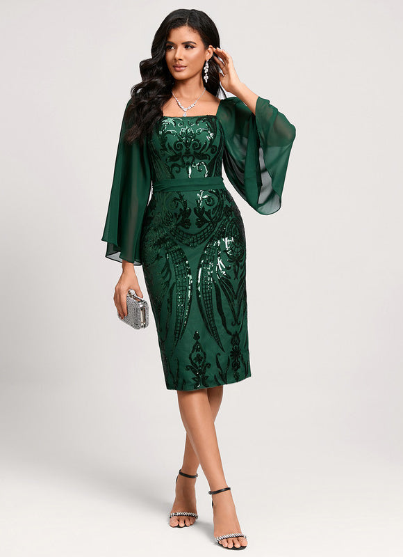 Robe Chic Mousseline Pailletée