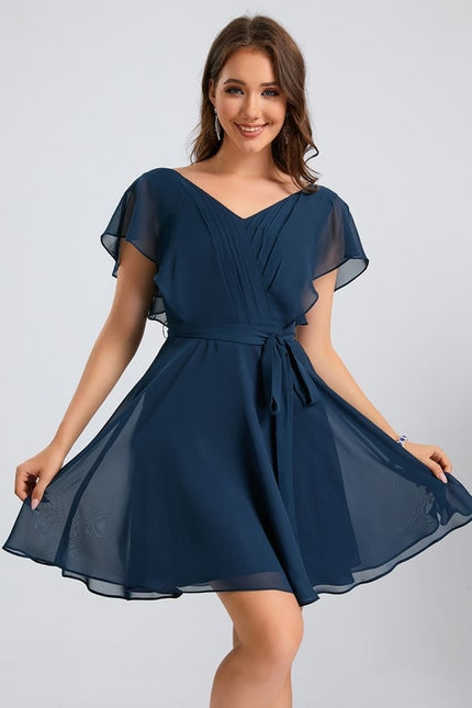 Robe Chic Courte Marine