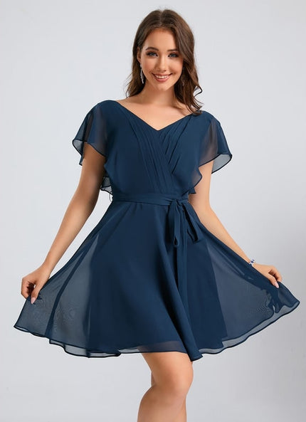 Robe Chic Courte Marine