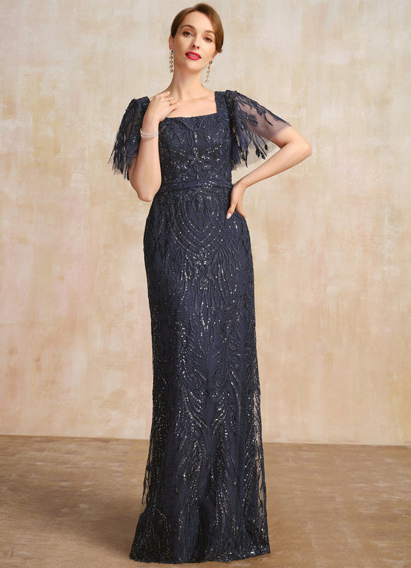 Robe Chic Velours Sirène Étoilée
