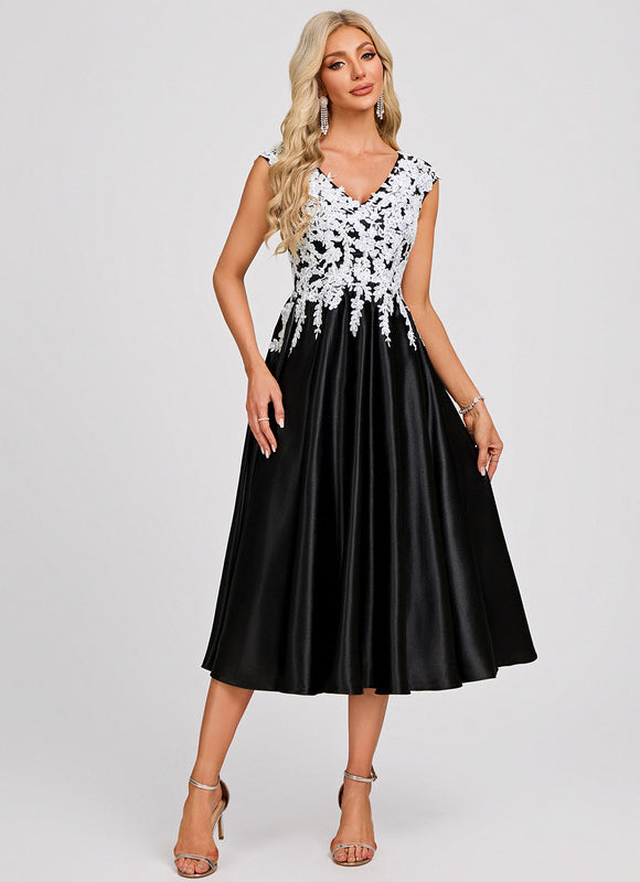 Robe Chic Noire Et Blanche - gallery 2