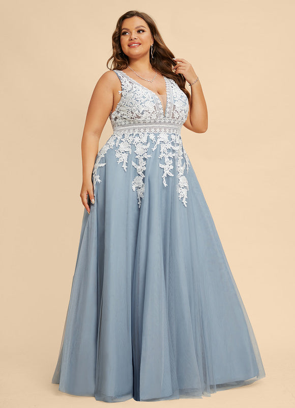 Robe Chic Glamour Tulle Longueur - gallery 7