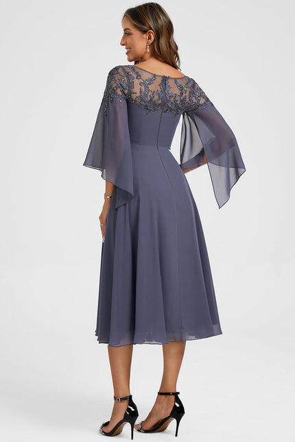 Robe Chic Longue Évasée Élégante - gallery 6