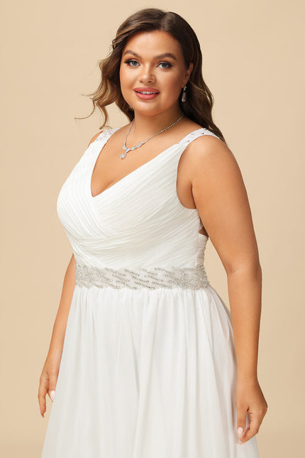 Robe Chic Chiffon Traîne - gallery 8