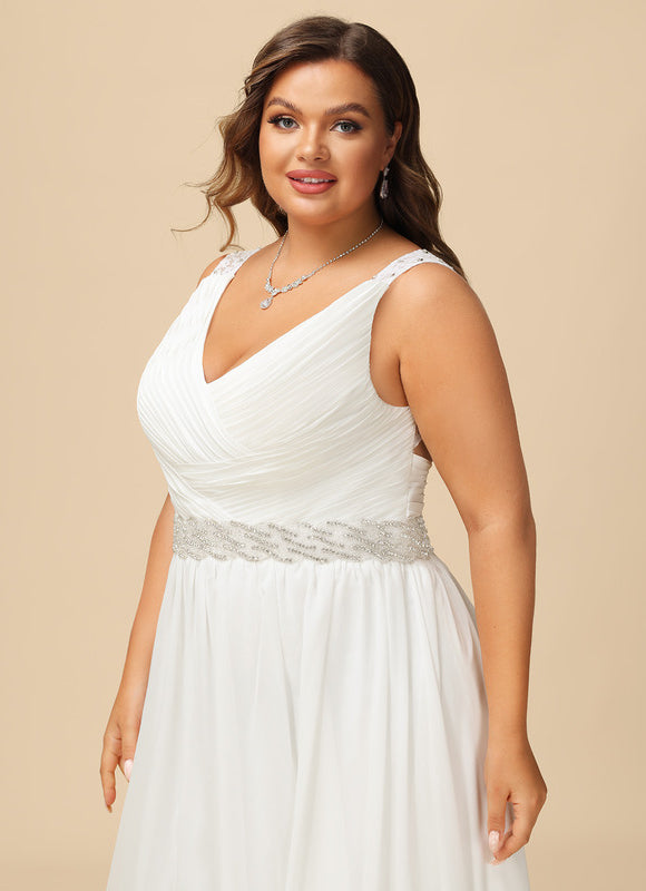 Robe Chic Chiffon Traîne - gallery 8