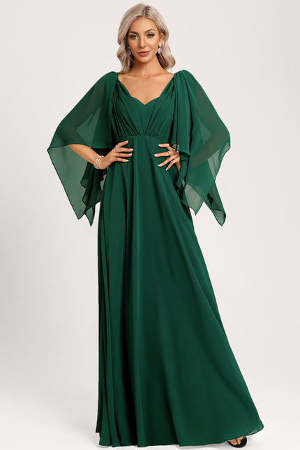 Robe Chic Chiffon Émeraude