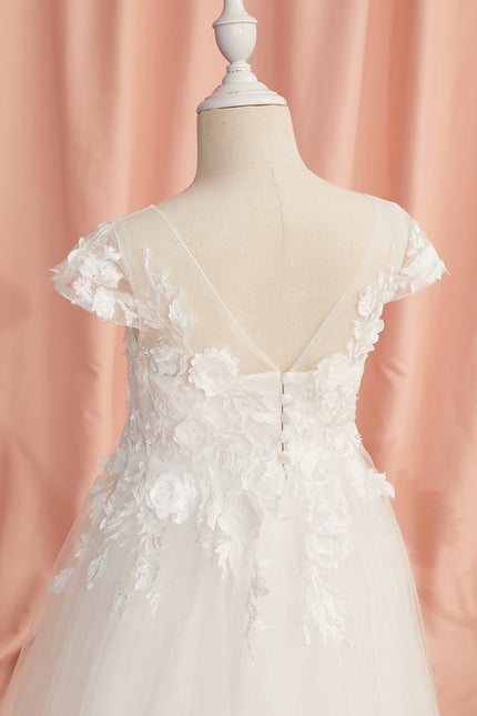 Robe Chic Florale Tulle - gallery 6