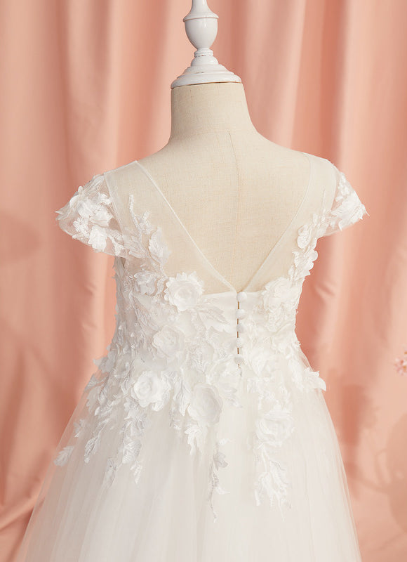 Robe Chic Florale Tulle - gallery 6