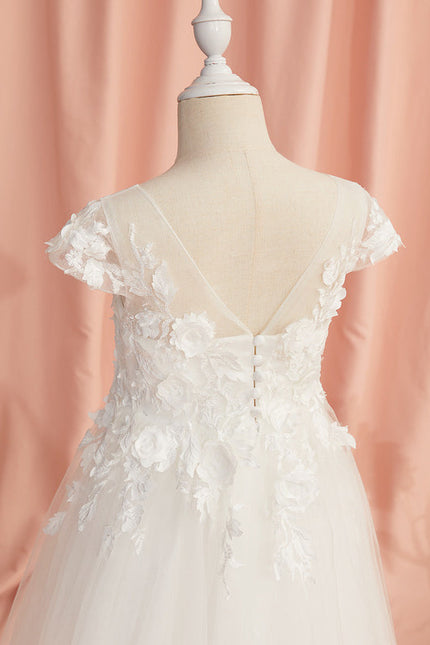 Robe Chic Florale Tulle - gallery 6