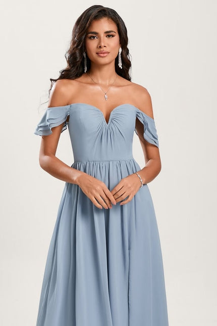 Robe Chic Violet Élégant - gallery 5