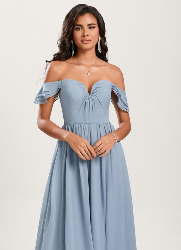 Robe Chic Violet Élégant - gallery 5