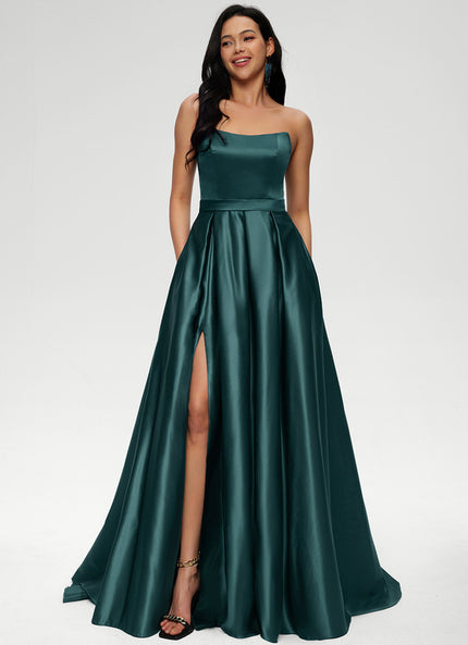 Robe Chic Satin Émeraude Chic