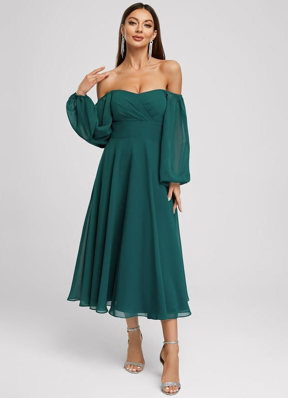 Robe Chic Émeraude Aérienne - gallery 2