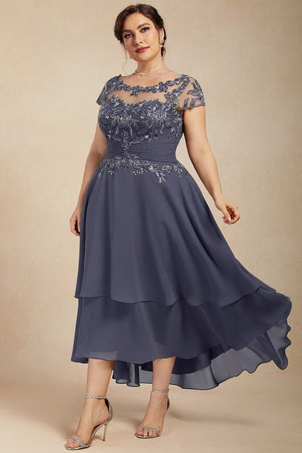 Robe Chic Grise Élégante - gallery 7
