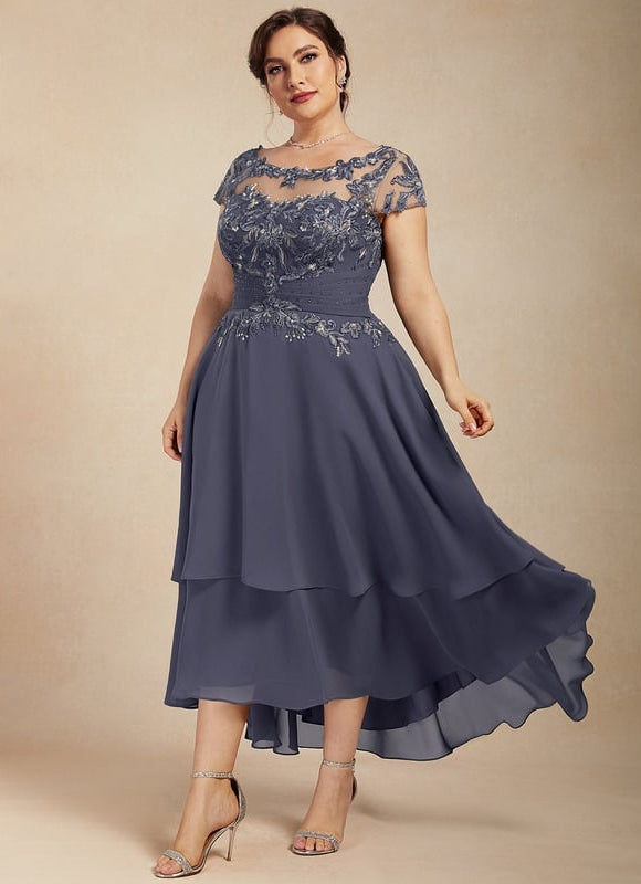 Robe Chic Grise Élégante - gallery 7