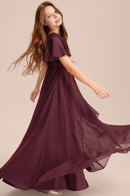Robe Chic Mousseline Prune - gallery 3
